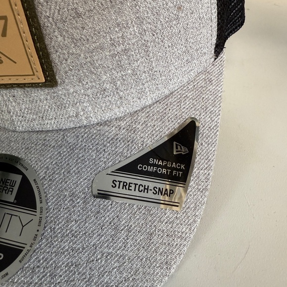 9seventy new era stretch snap Los Angeles Rams Trucker Hat Grey - Picture 5 of 7